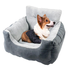 Load image into Gallery viewer, LFC PETS Dog Car Seats for Small Dogs, Washable Dog Carseats Small Under 25, Warm Soft Dog Booster Seats with Safety Leash, Portable Dog Car Bed