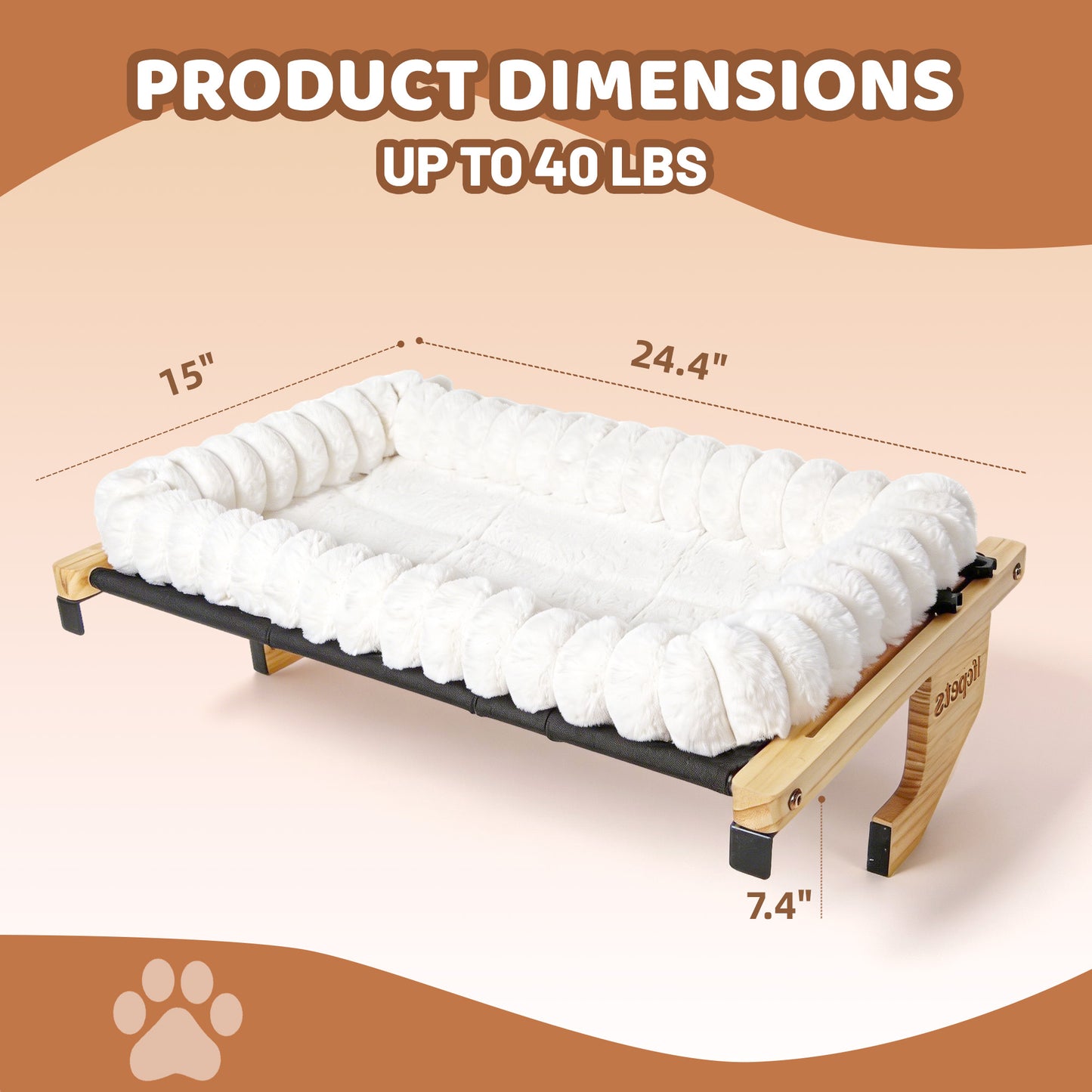 Cat Window Perch & Windowsill Bed ,White