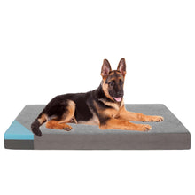 Load image into Gallery viewer, LFC PETS Memory Foam Orthopedic Dog Bed for Medium, Large Dogs with Cooling Gel, Washable Dog Crate Mat, Removable Cover & Waterproof Lining