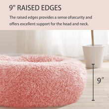 Load image into Gallery viewer, LFC PETS Calming Dog Bed Anti-Anxiety Donut Dog Beds for Small Medium Large Dogs, Washable Plush Fluffy Indoor Cat Kitten Round Cuddler Cushion (24”30”36” inch)