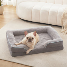 Load image into Gallery viewer, LFC PETS Orthopedic Dog Bed, Waterproof Thick Foam Dog Bed Bolster Sofa with Machine Washable Cover, Comfy Dog Bed for Small Medium Large Dog