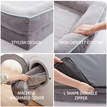 Load image into Gallery viewer, LFC PETS Orthopedic Dog Bed, Waterproof Thick Foam Dog Bed Bolster Sofa with Machine Washable Cover, Comfy Dog Bed for Small Medium Large Dog