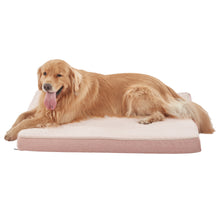Load image into Gallery viewer, LFC PETS Plush Memory Foam Orthopedic Dog Beds for Medium to Extra Large Jumbo Dogs, Pet Crate Bed Mat with Cooling Gel Sponge, Removable Washable Cover & Waterproof Lining, M/L/XLL