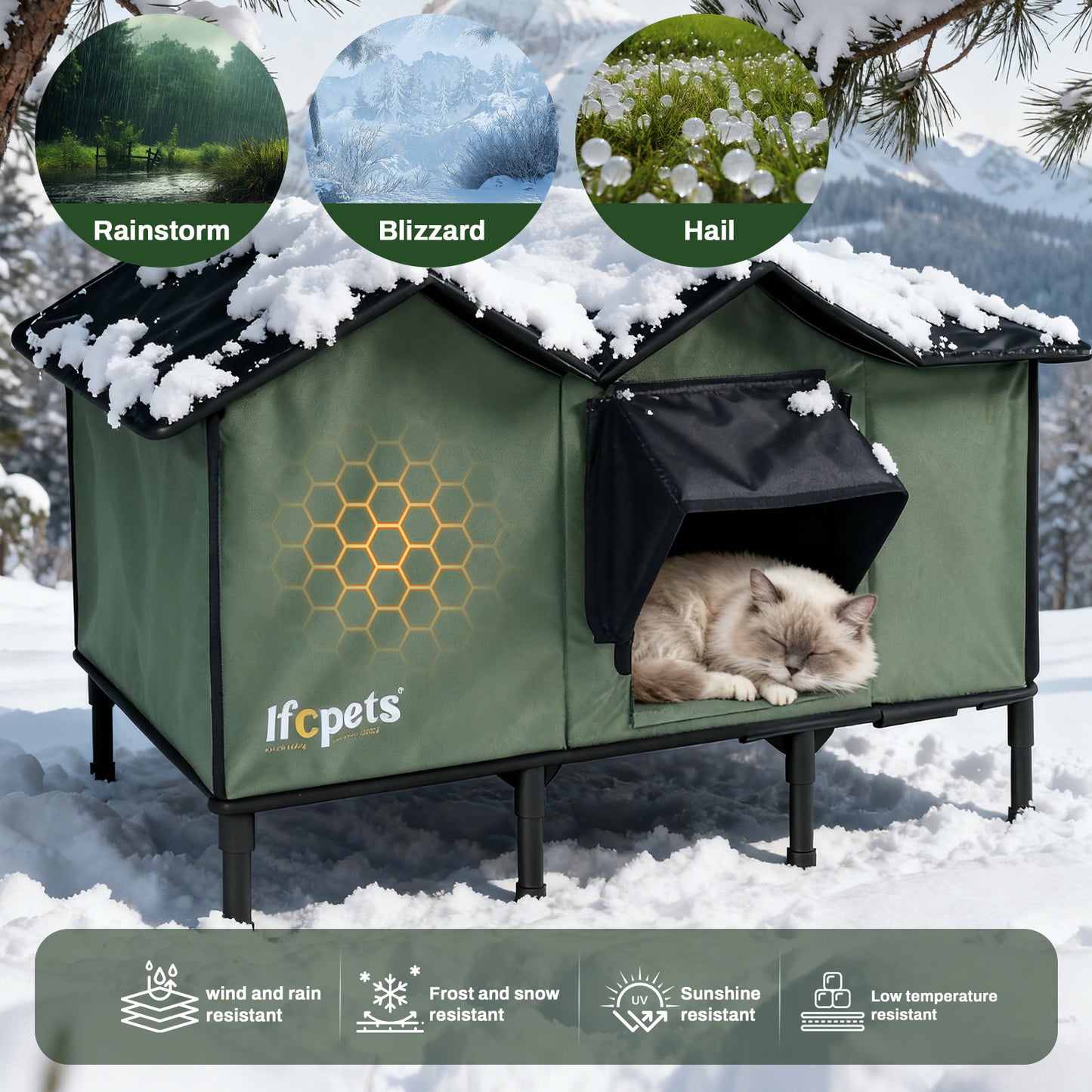 Outdoor Waterproof Cat Shelter
