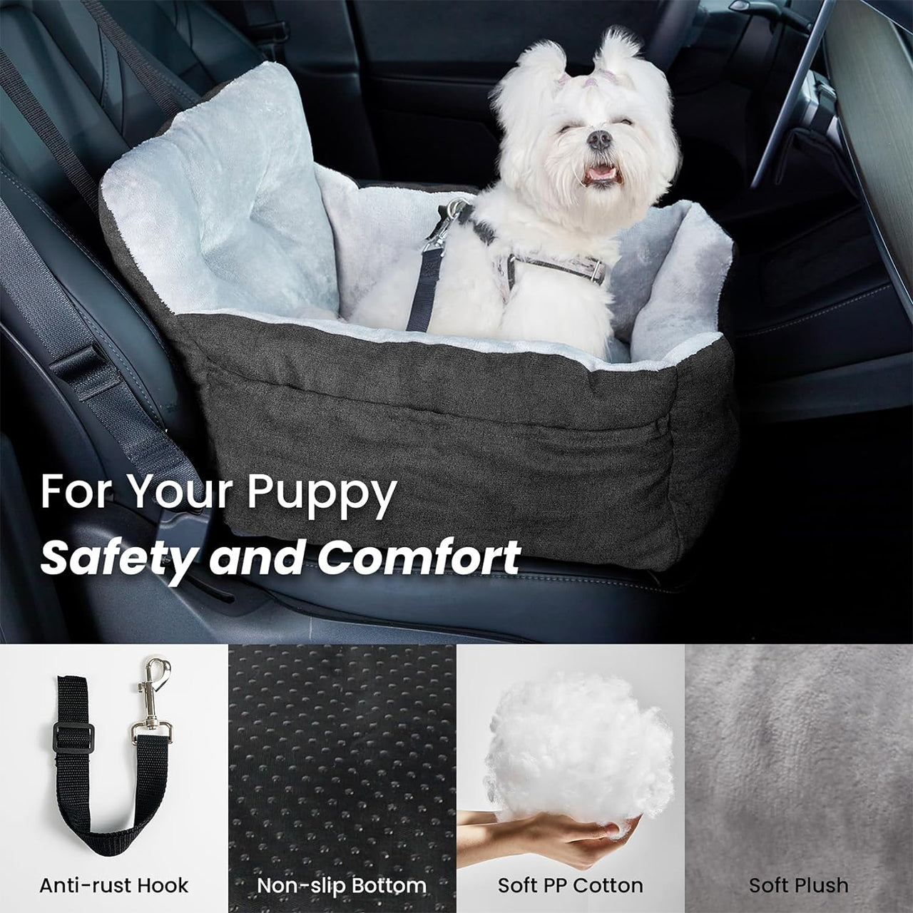 Portable Washable Warm Soft Dog Car Seats for Small Dogs