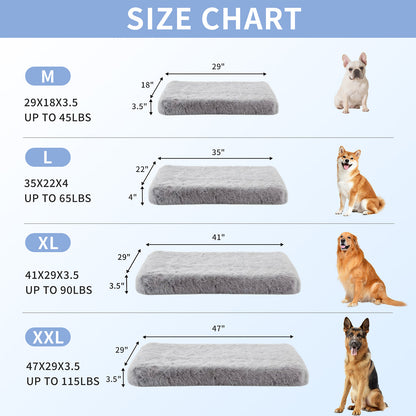 Plush Fluffy Orthopedic Washable Dog Bed
