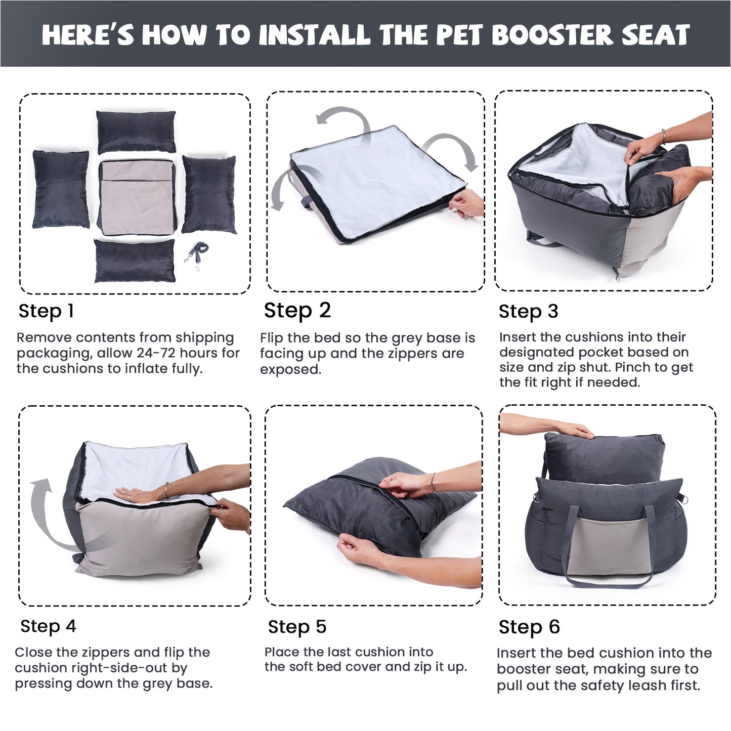 Water-resistant Washable Oxford Dog Car Seat