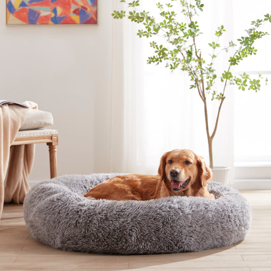Calming Donut Dog Beds for Large dog, Anti-Anxiety