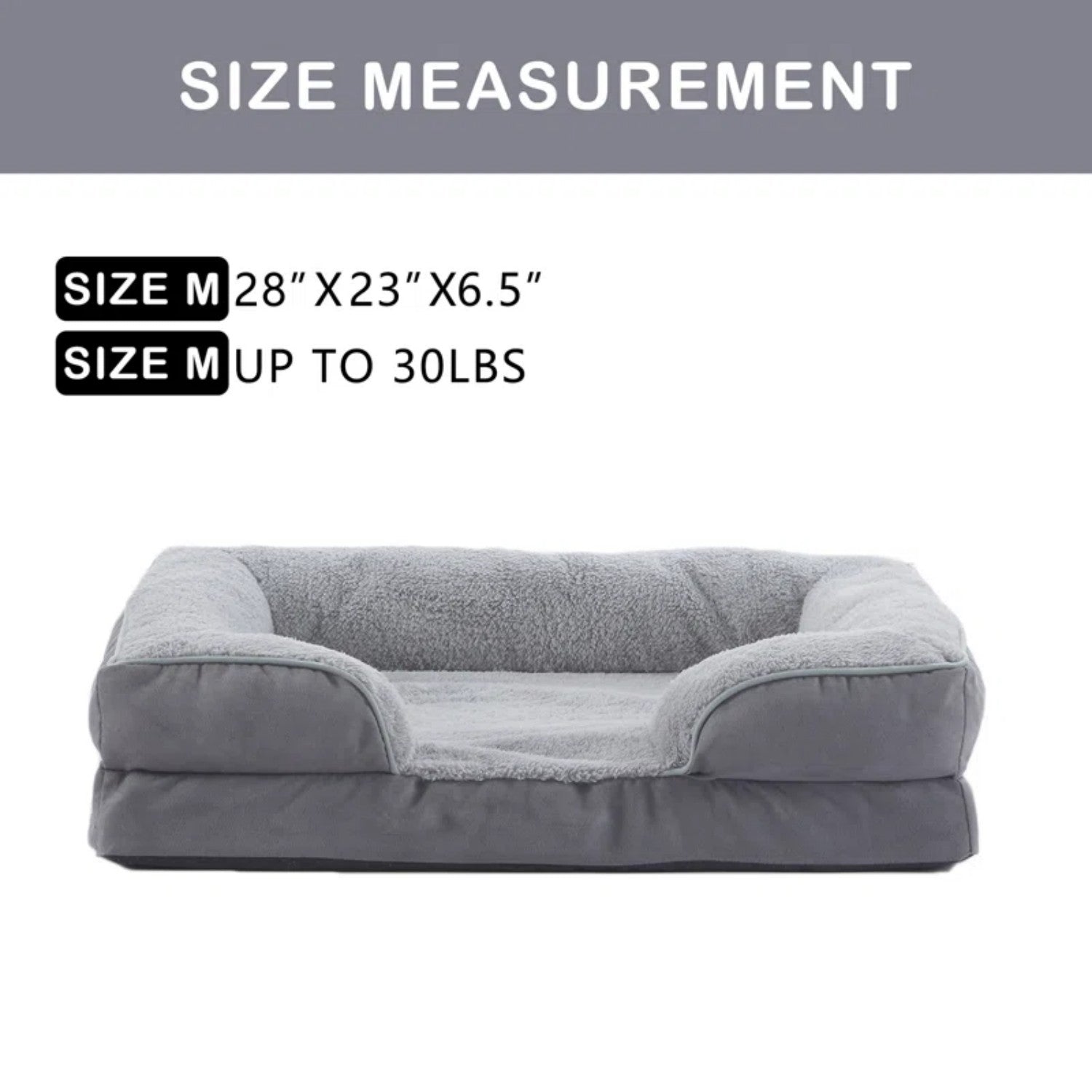 Orthopedic Bolster Dog & Cat Sofa Bed