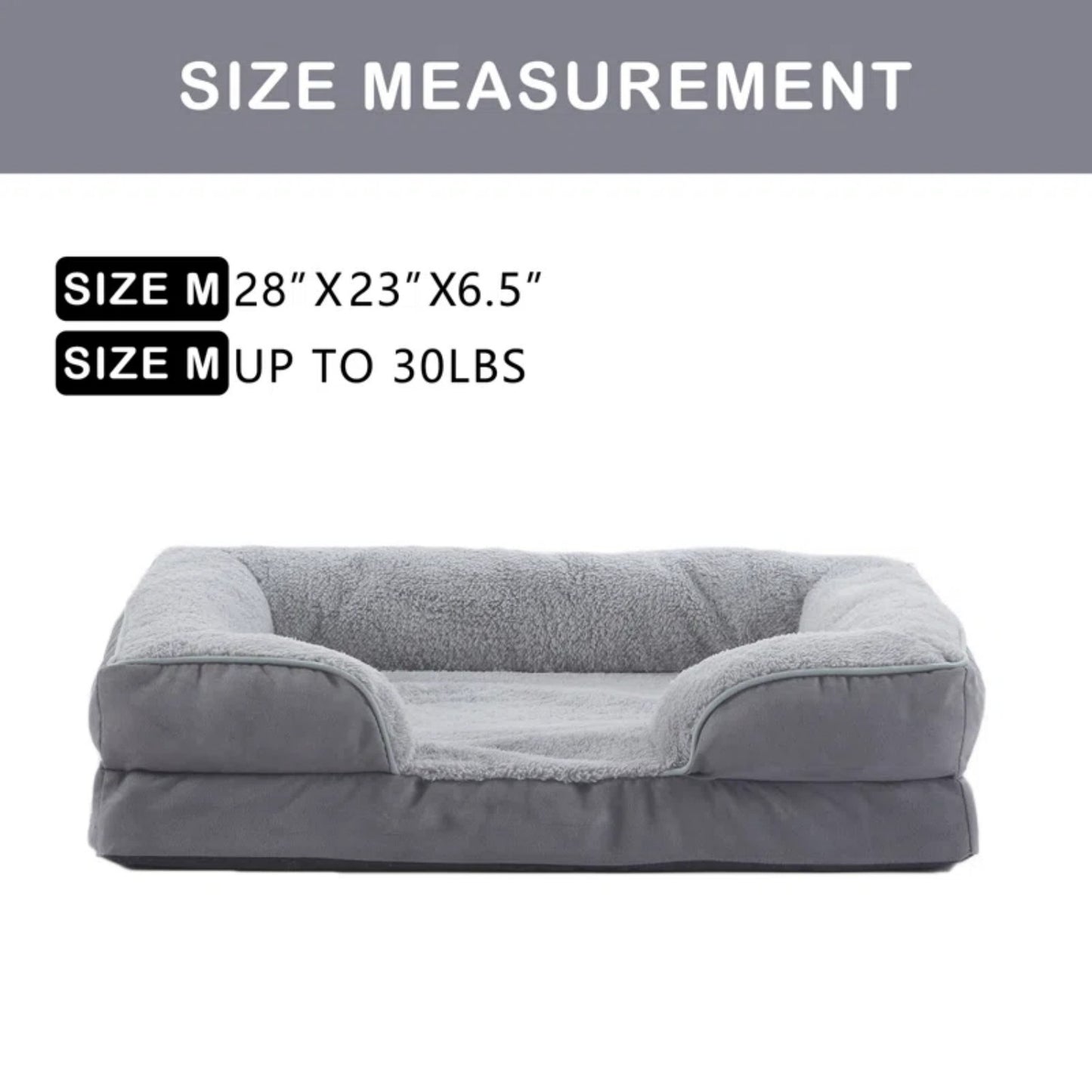 Orthopedic Bolster Dog & Cat Sofa Bed