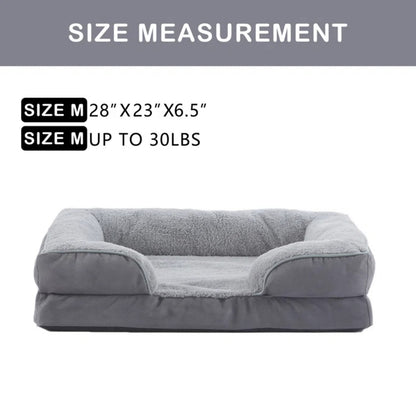 Orthopedic Bolster Dog & Cat Sofa Bed
