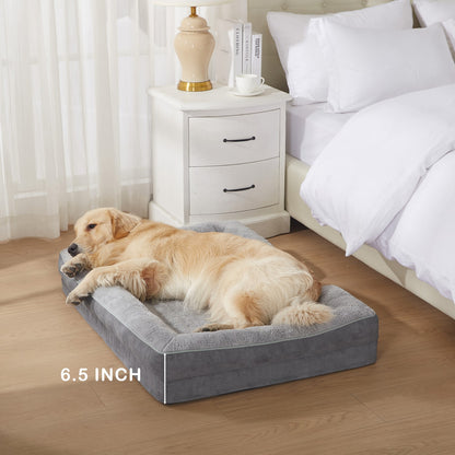 Orthopedic Bolster Dog & Cat Sofa Bed