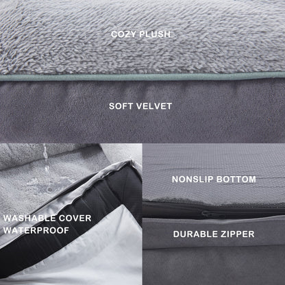 Orthopedic Bolster Dog & Cat Sofa Bed