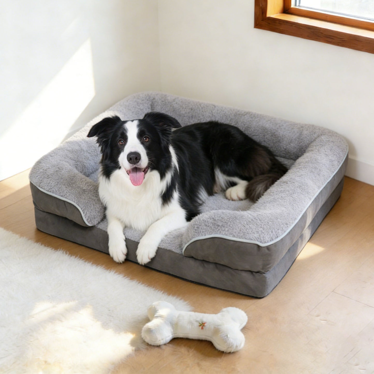 Orthopedic Bolster Dog & Cat Sofa Bed