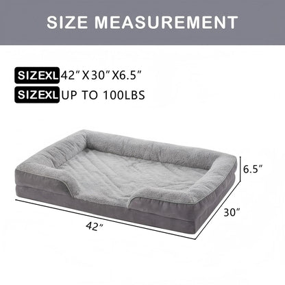 Orthopedic Bolster Dog & Cat Sofa Bed