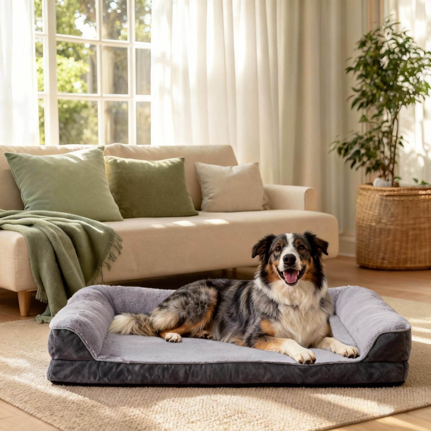 Orthopedic Bolster Dog & Cat Bed