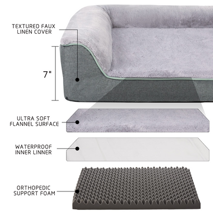 Orthopedic Bolster Dog & Cat Bed