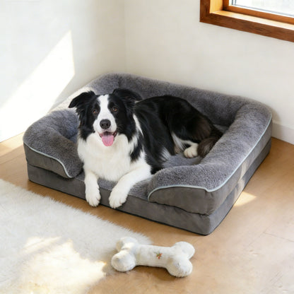 Orthopedic Bolster Dog & Cat Sofa Bed