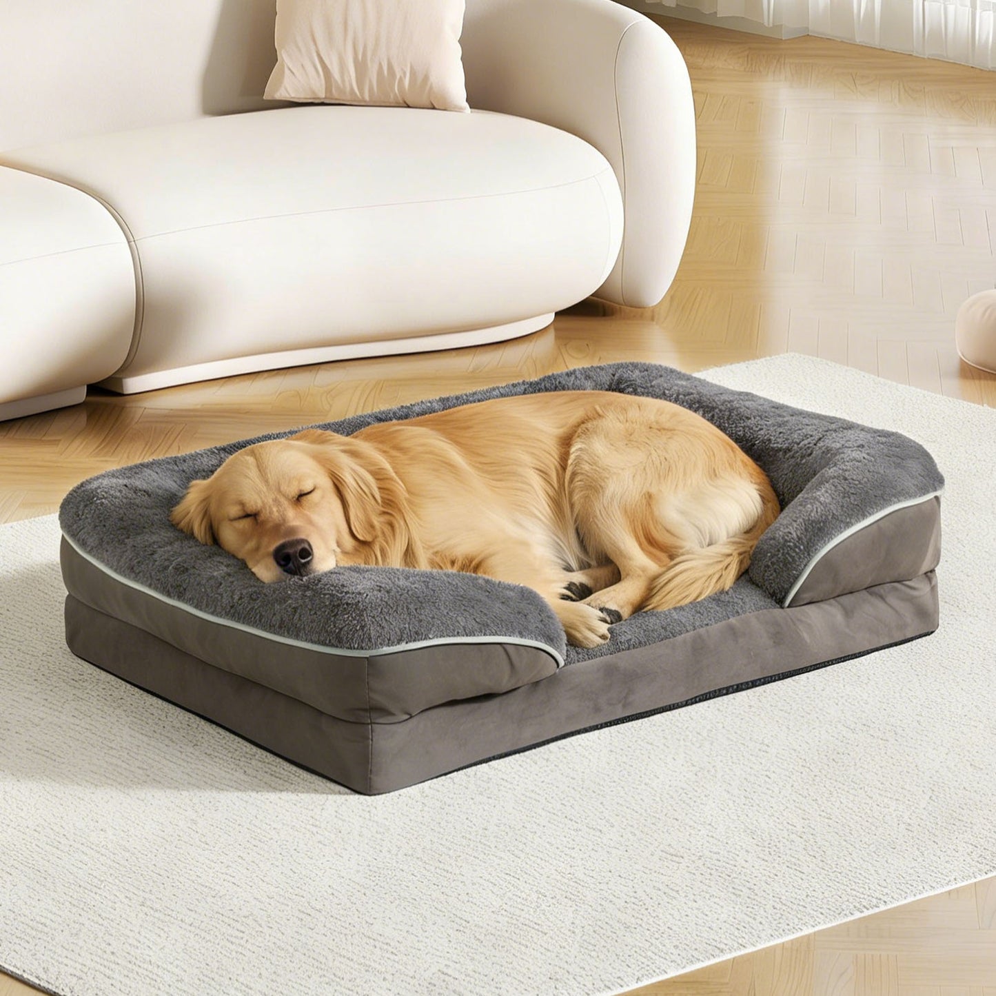Orthopedic Bolster Dog & Cat Sofa Bed