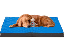 Load image into Gallery viewer, LFC PETS Outdoor Dog Beds for Large Dogs, Waterproof Dog Bed Portable with Washable Cover, Foldable Dog Bed Orthopedic for Outside Indoor, 41inch All Weather to Use
