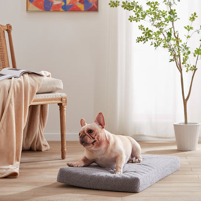 LFC PETS  Memory Foam Dog Bed with Removable Cover and Waterproof Liner