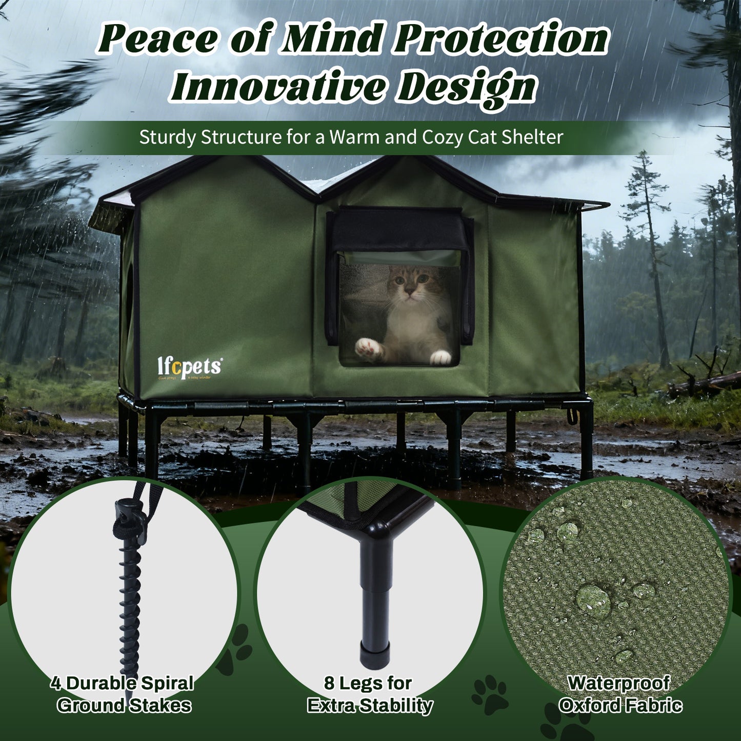 Outdoor Waterproof Cat Shelter