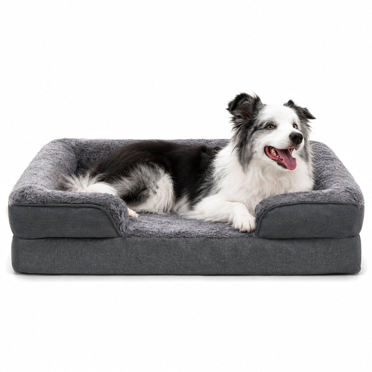 Cozy Orthopedic Sofa Dog Bed with High Back & Removable Washable Cover
