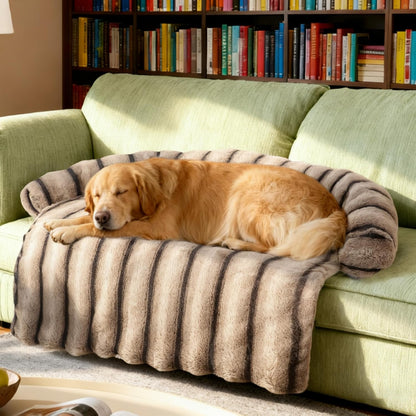 Fluffy Dog Couch Protector with Removable Cover