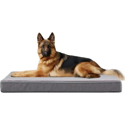 Plush Memory Foam Orthopedic Dog Beds with Removable Washable Cover & Waterproof Lining
