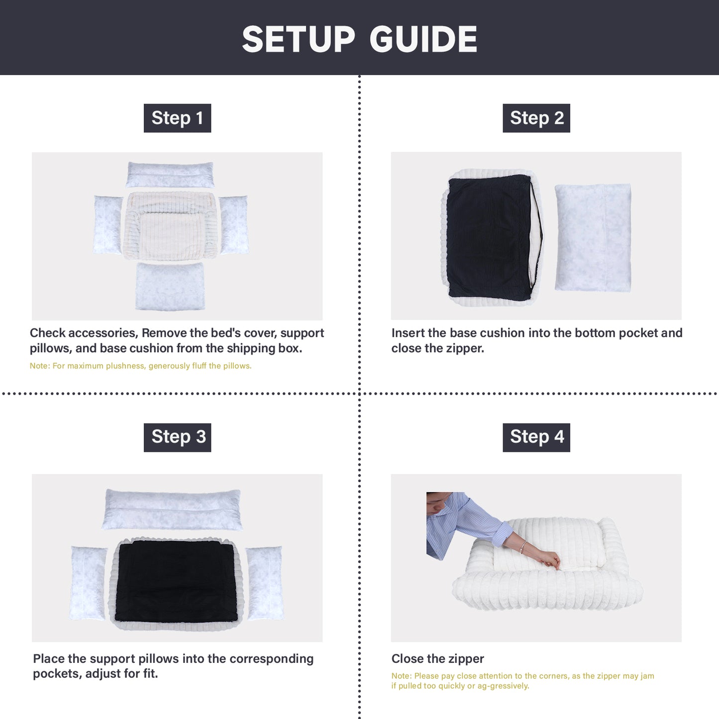 Foldable Couch Dog & Cat Bed with Removable Cover