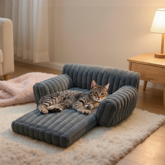 Foldable Couch Dog & Cat Bed with Removable Cover
