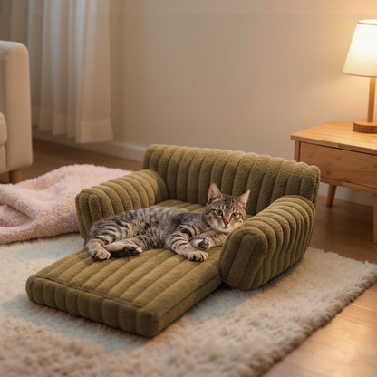 Foldable Couch Dog & Cat Bed with Removable Cover