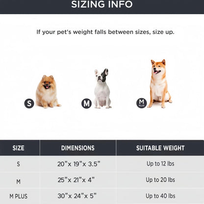 Washable Bolster Dog & Cat Bed with Removable Inner Cushion