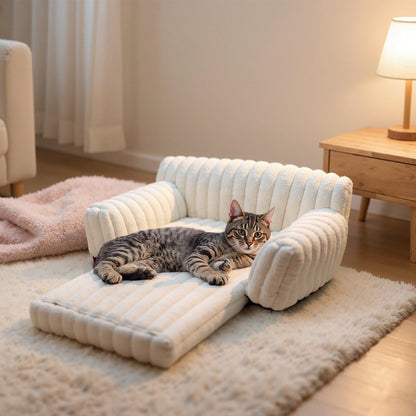 Foldable Couch Dog & Cat Bed with Removable Cover