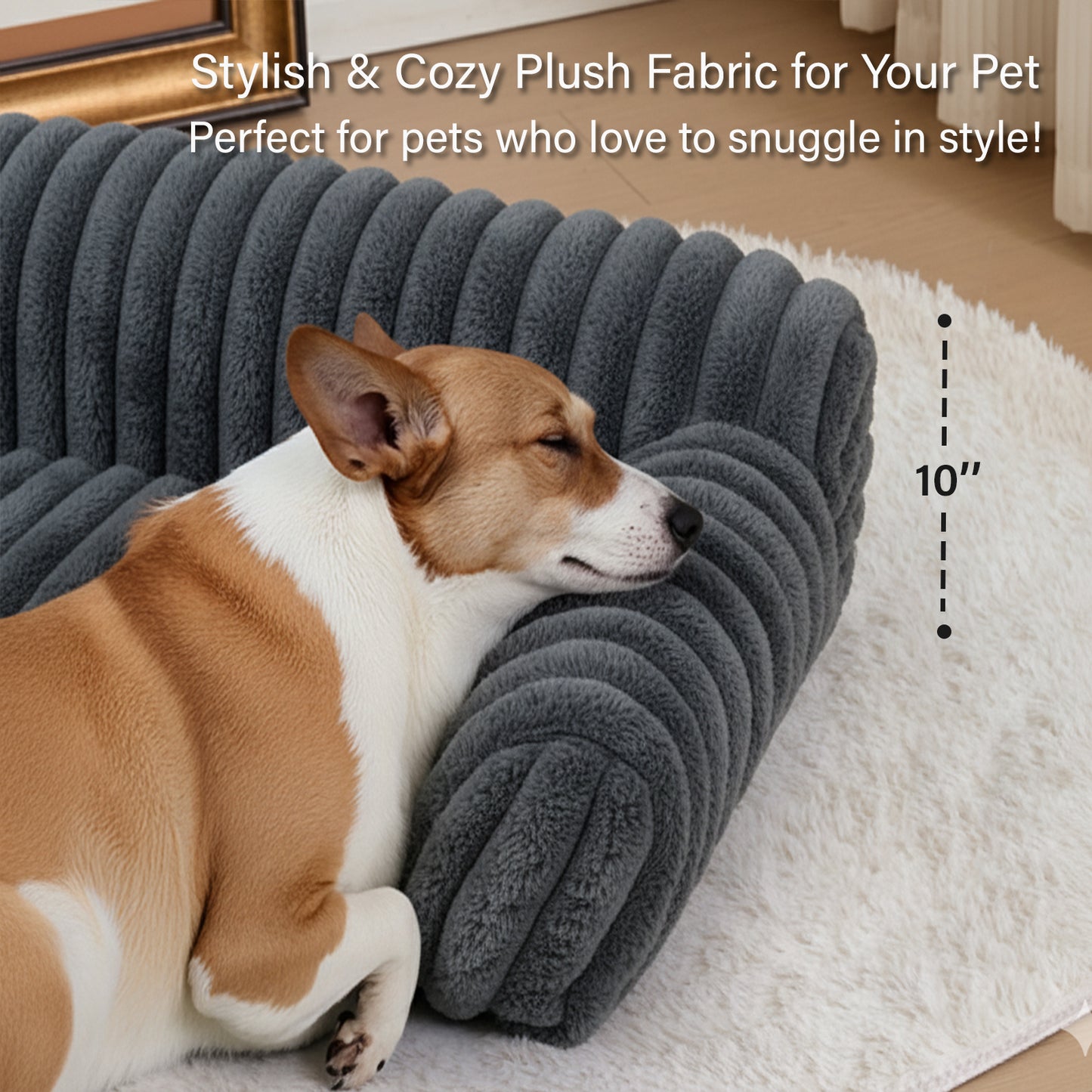 Foldable Couch Dog & Cat Bed with Removable Cover