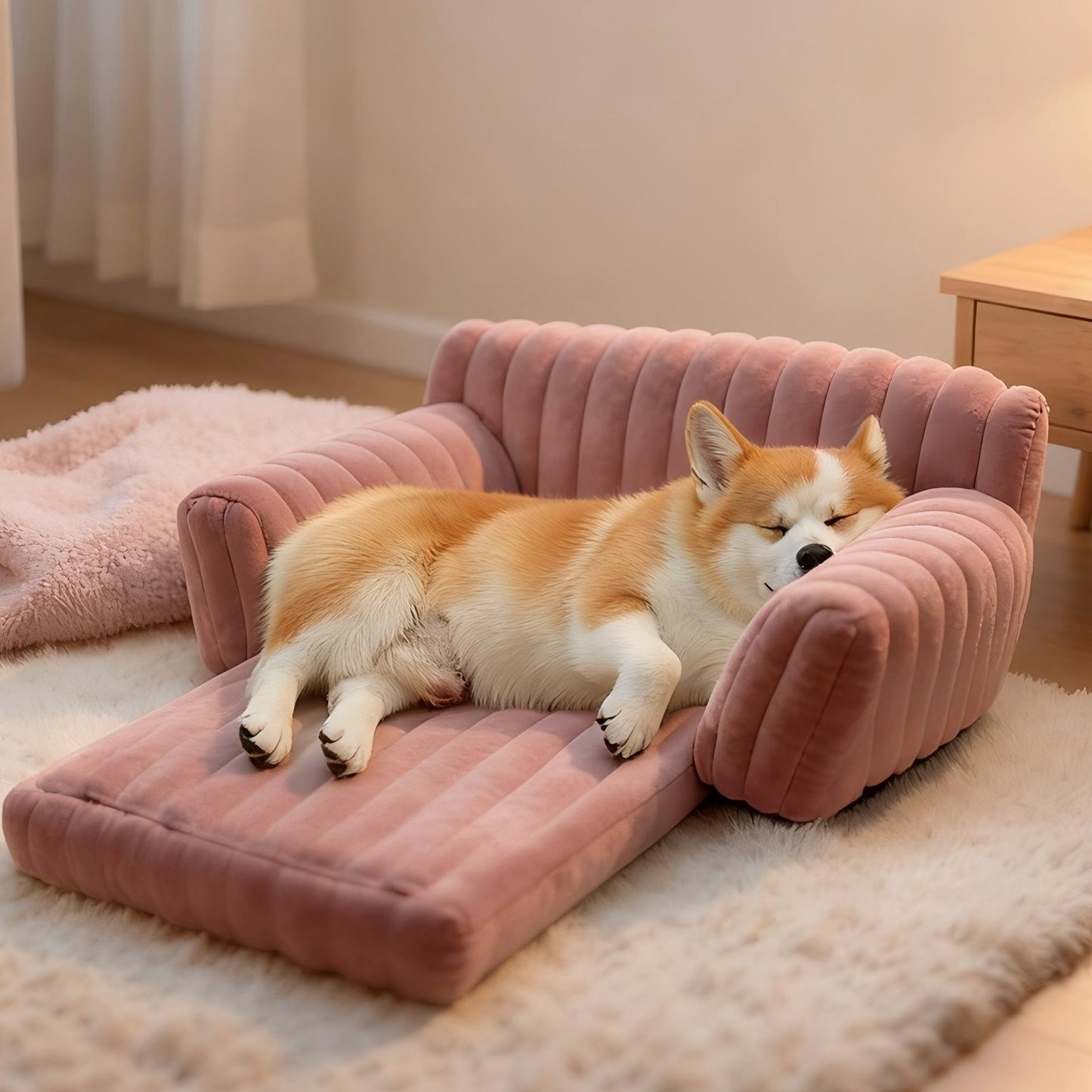 Foldable Couch Dog & Cat Bed with Removable Cover