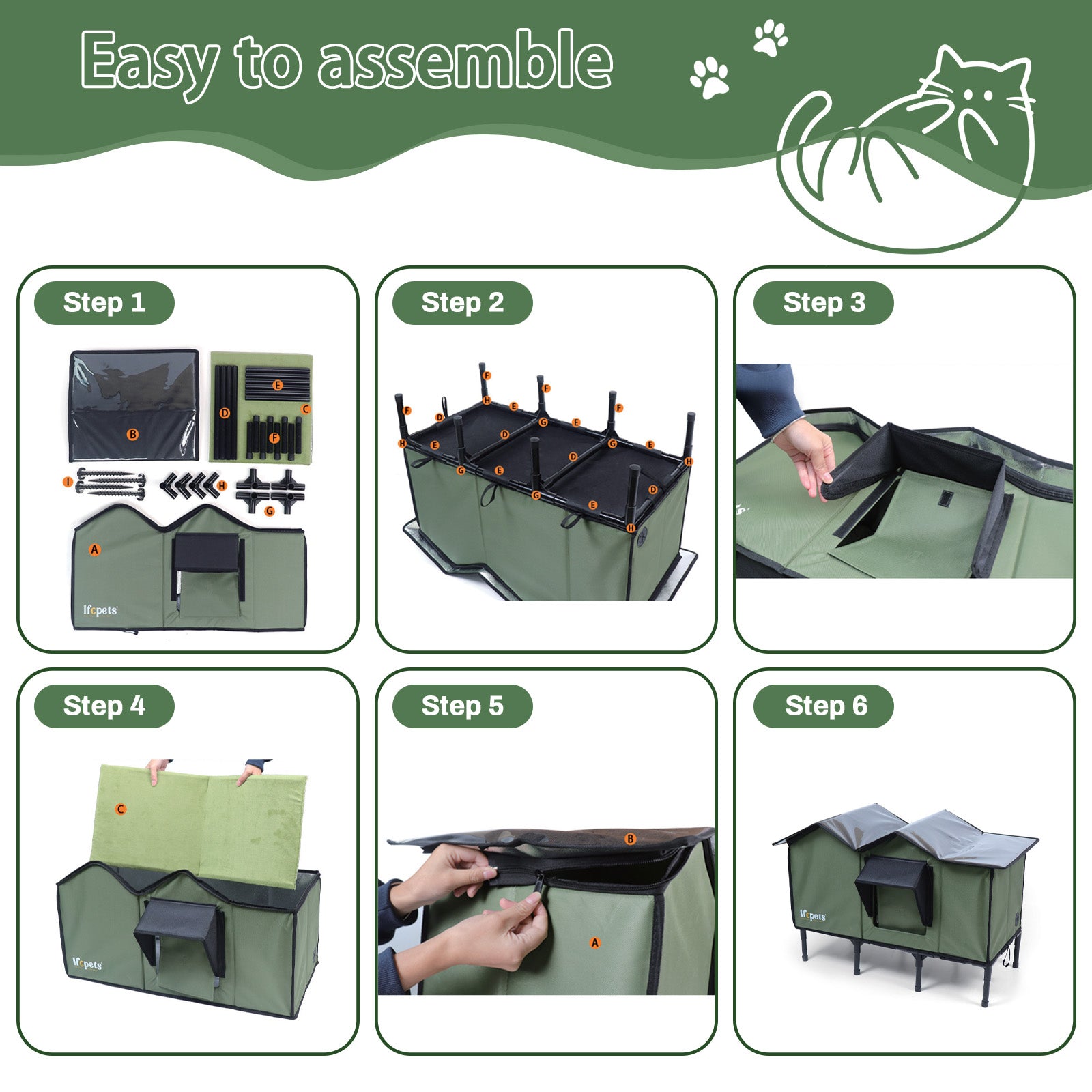 Outdoor Waterproof Cat Shelter