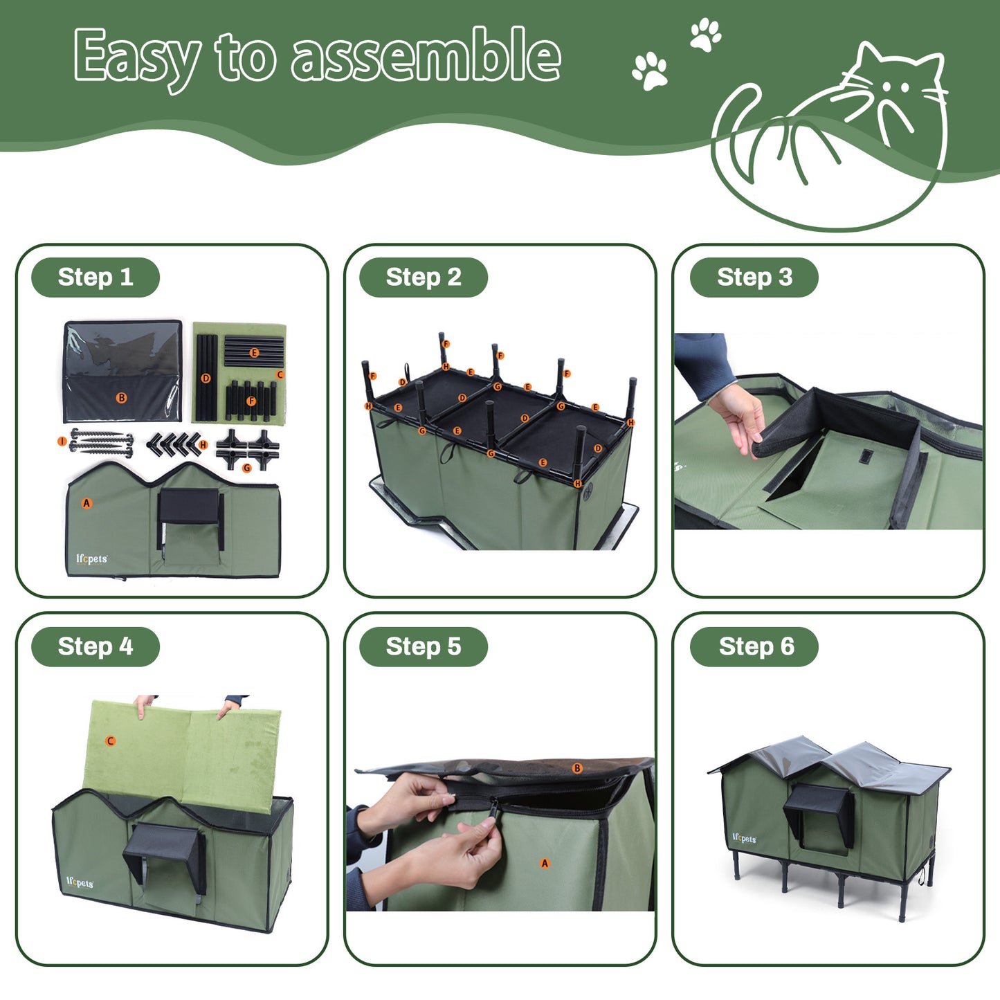 Outdoor Waterproof Cat Shelter