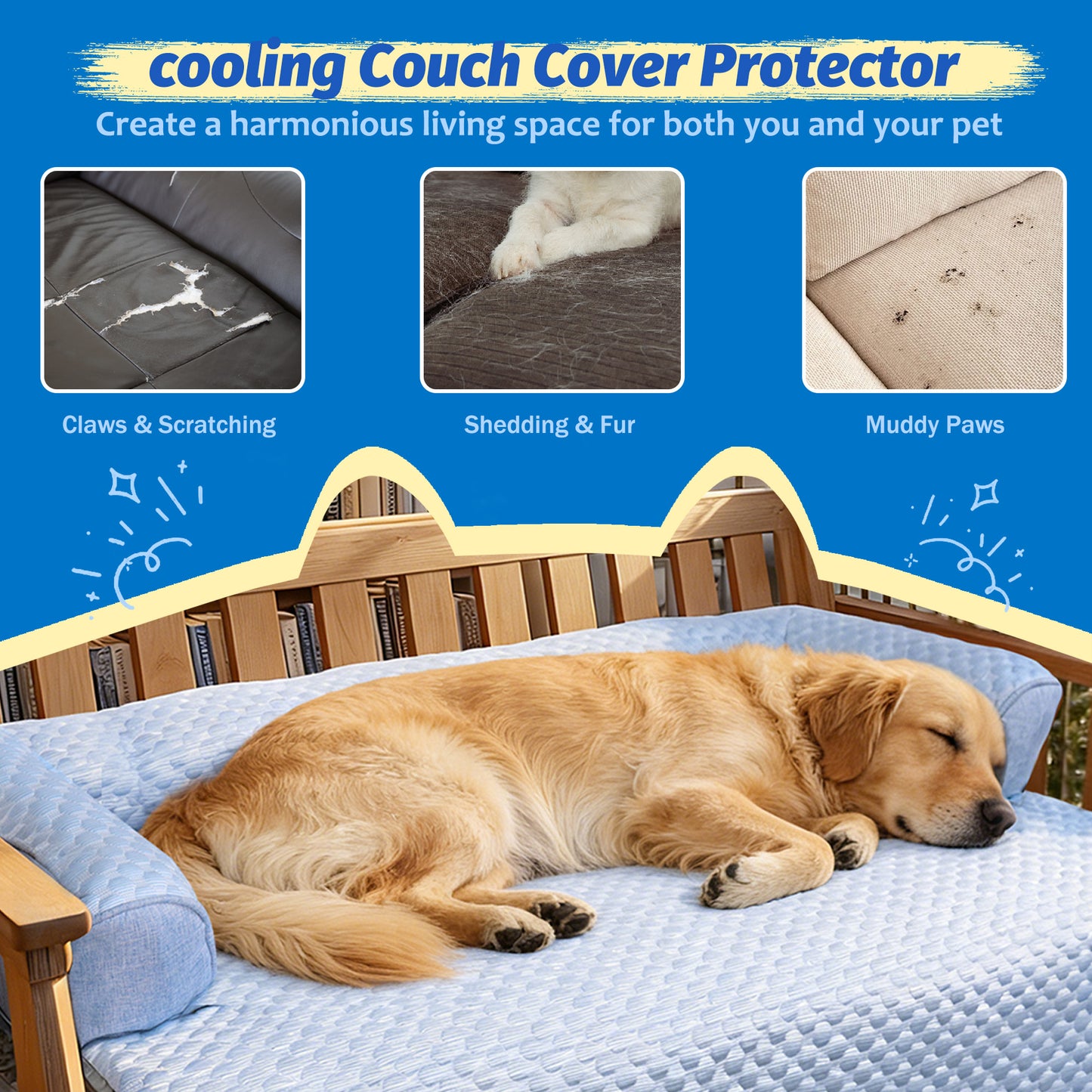 Cooling Sofa Bolster Dog & Cat Couch Cover