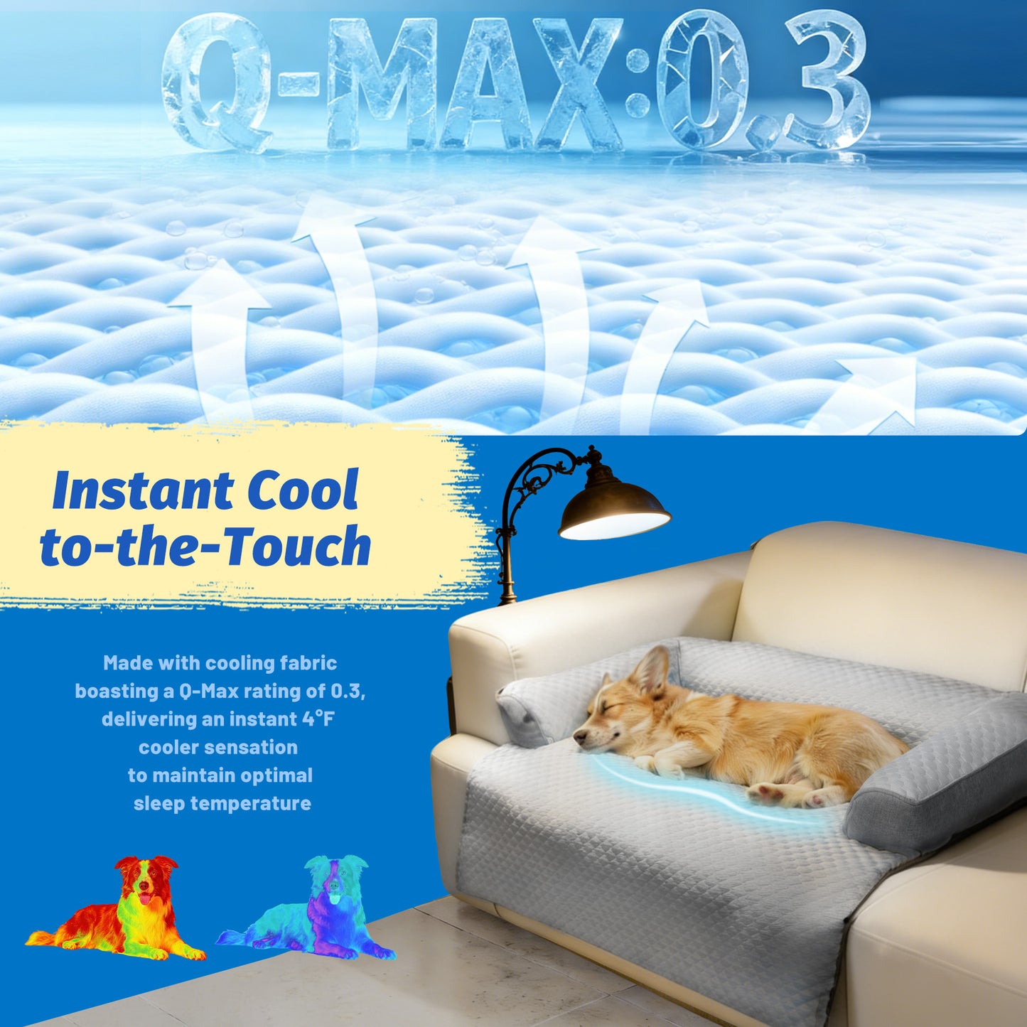 Cooling Sofa Bolster Dog & Cat Couch Cover