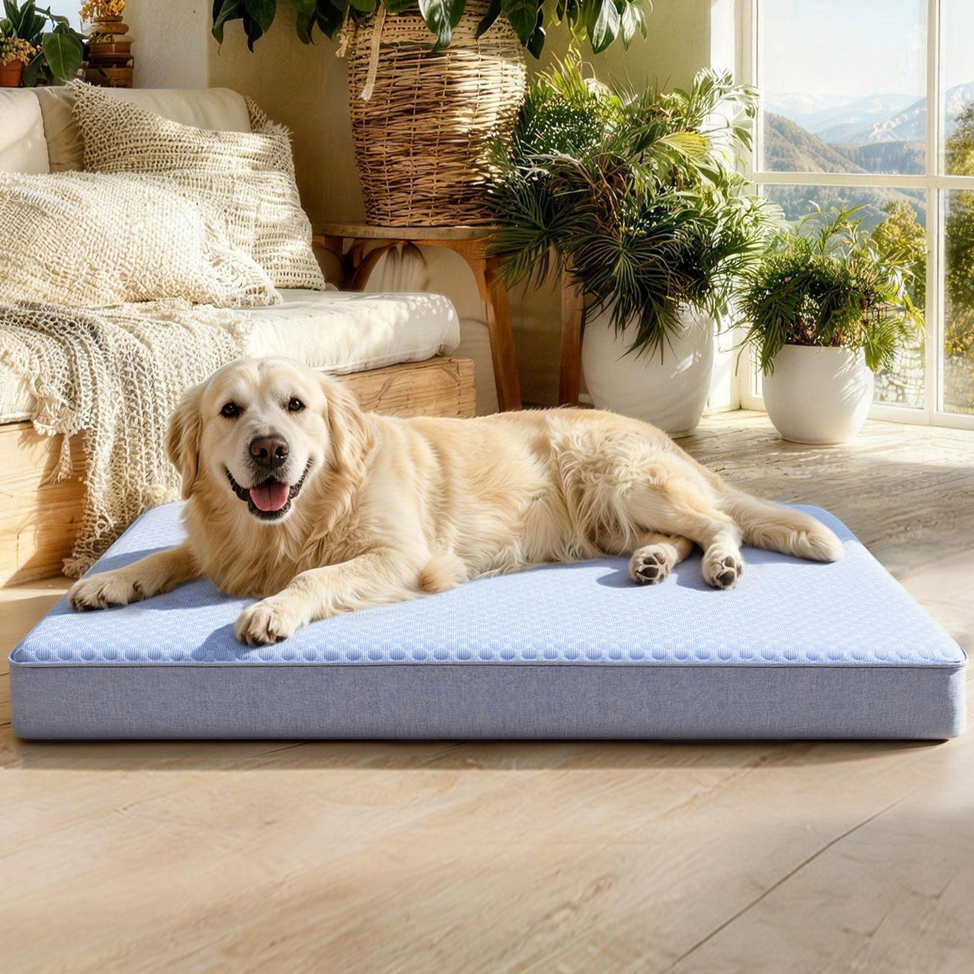 Cooling Orthopedic Dog Bed with Removable Cover