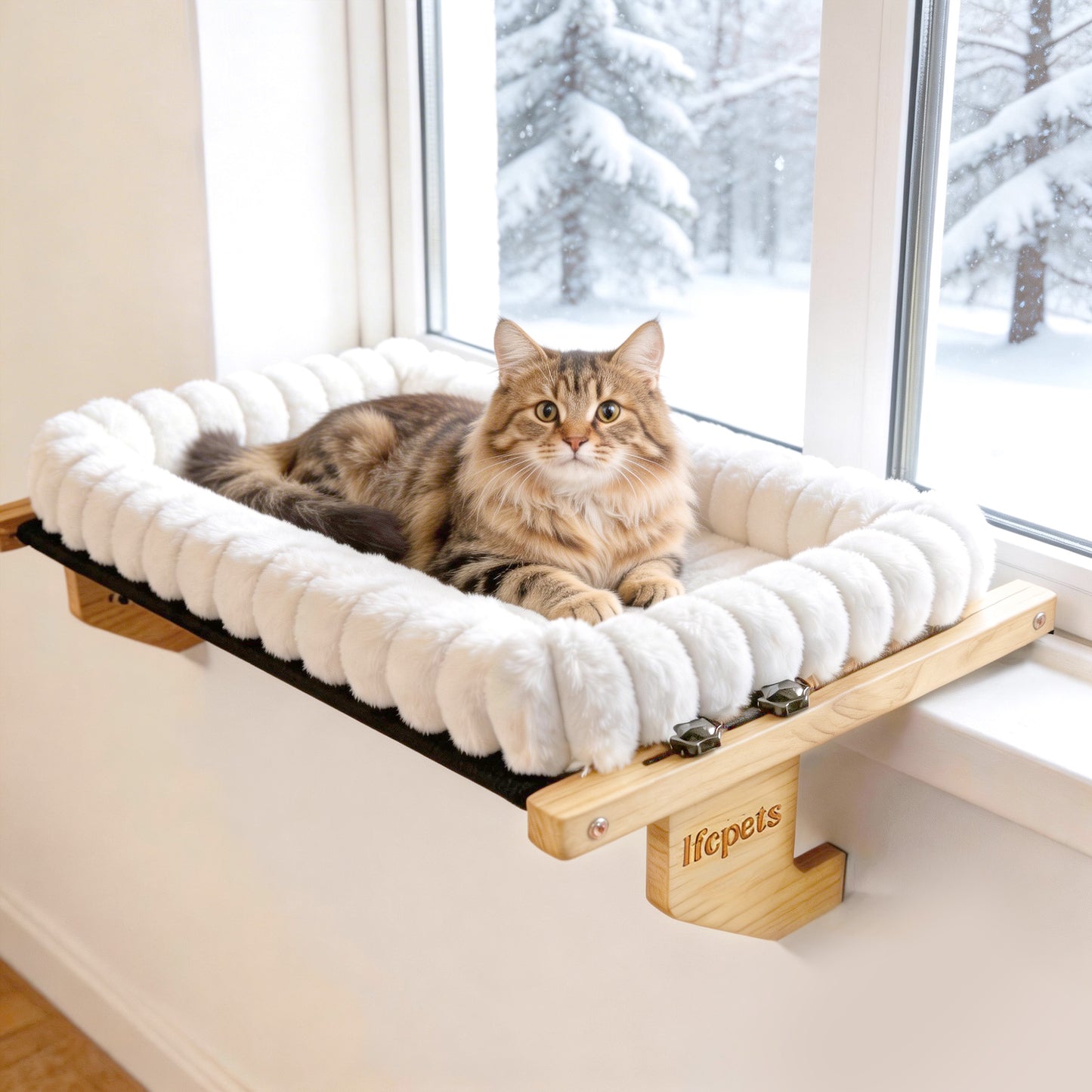 Cat Window Perch & Windowsill Bed ,White
