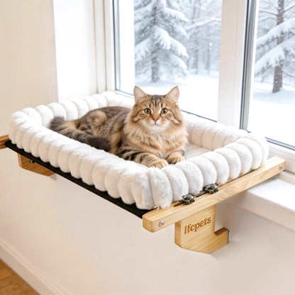 Cat Window Perch & Windowsill Bed ,White