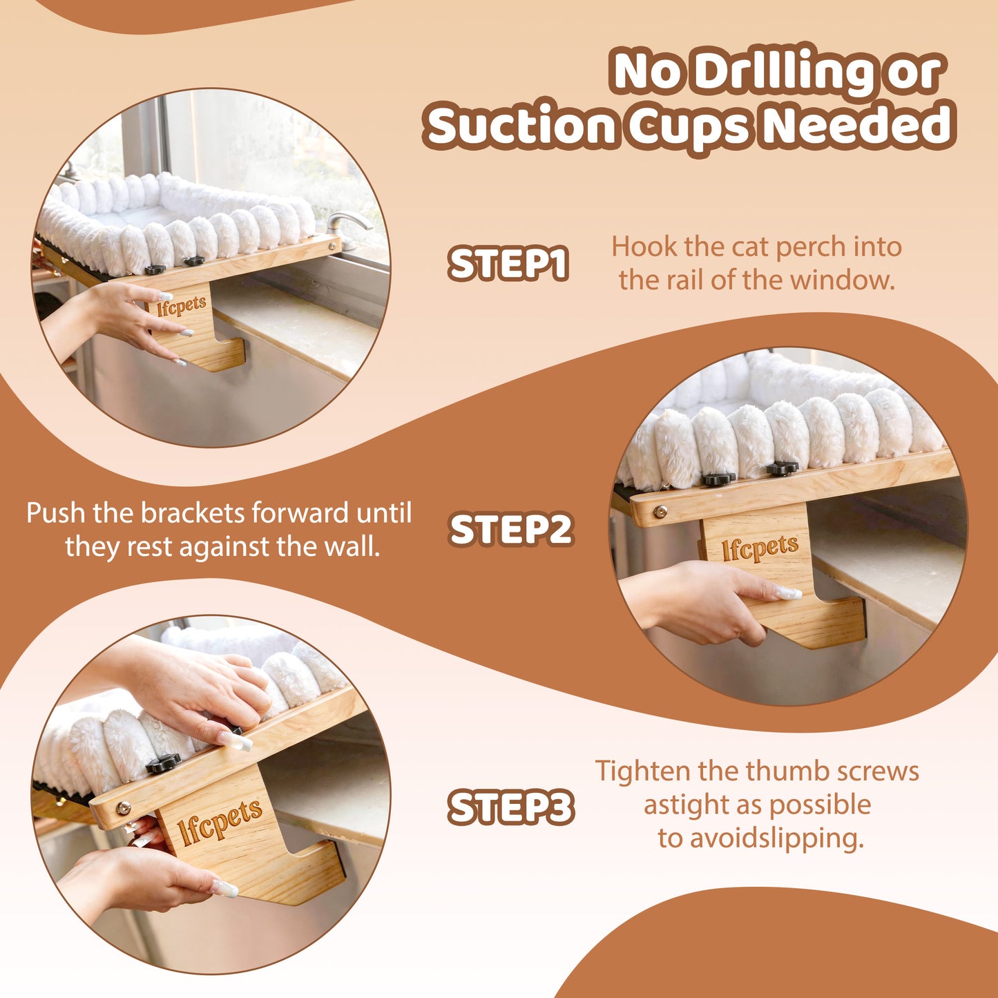 Cat Window Perch & Windowsill Bed ,White