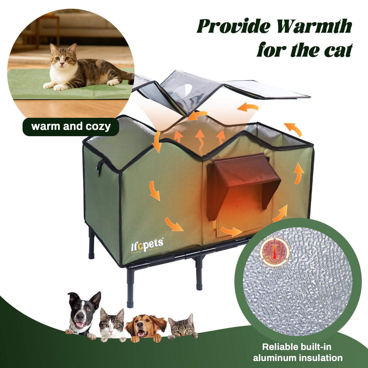 Outdoor Waterproof Cat Shelter