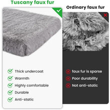 Load image into Gallery viewer, LFC PETS  Deluxe Plush Fluffy Calming Dog Bed for Large Dogs, Orthopedic Dog Bed with Waterproof Removable Cover, Self-Warming Washable Dog Bed with Nonslip Bottom
