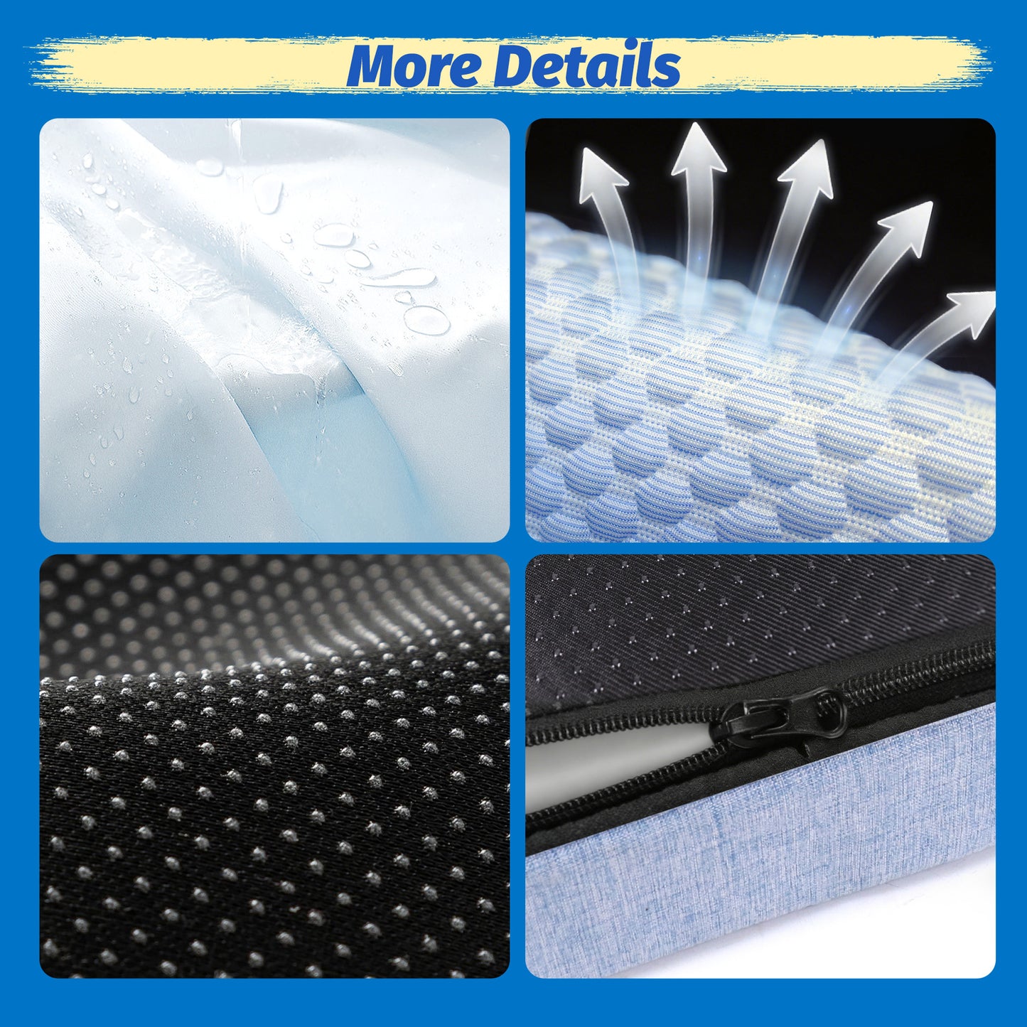 Cooling Orthopedic Dog Bed with Removable Cover