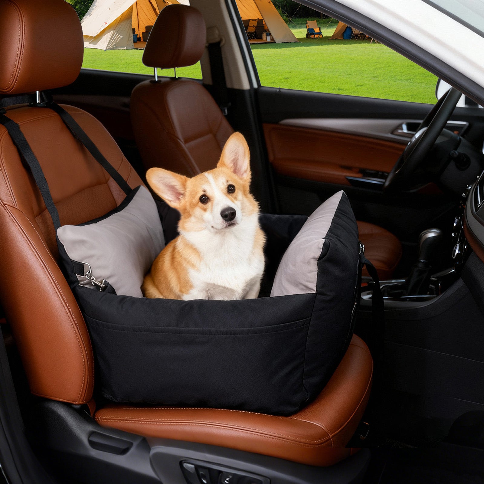 Water-resistant Washable Oxford Dog Car Seat