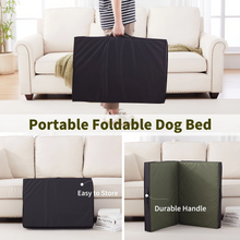 Load image into Gallery viewer, LFC PETS Outdoor Dog Beds for Large Dogs, Waterproof Dog Bed Portable with Washable Cover, Foldable Dog Bed Orthopedic for Outside Indoor, 41inch All Weather to Use

