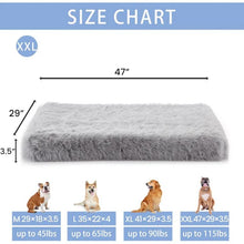 Load image into Gallery viewer, LFC PETS  Deluxe Plush Fluffy Calming Dog Bed for Large Dogs, Orthopedic Dog Bed with Waterproof Removable Cover, Self-Warming Washable Dog Bed with Nonslip Bottom
